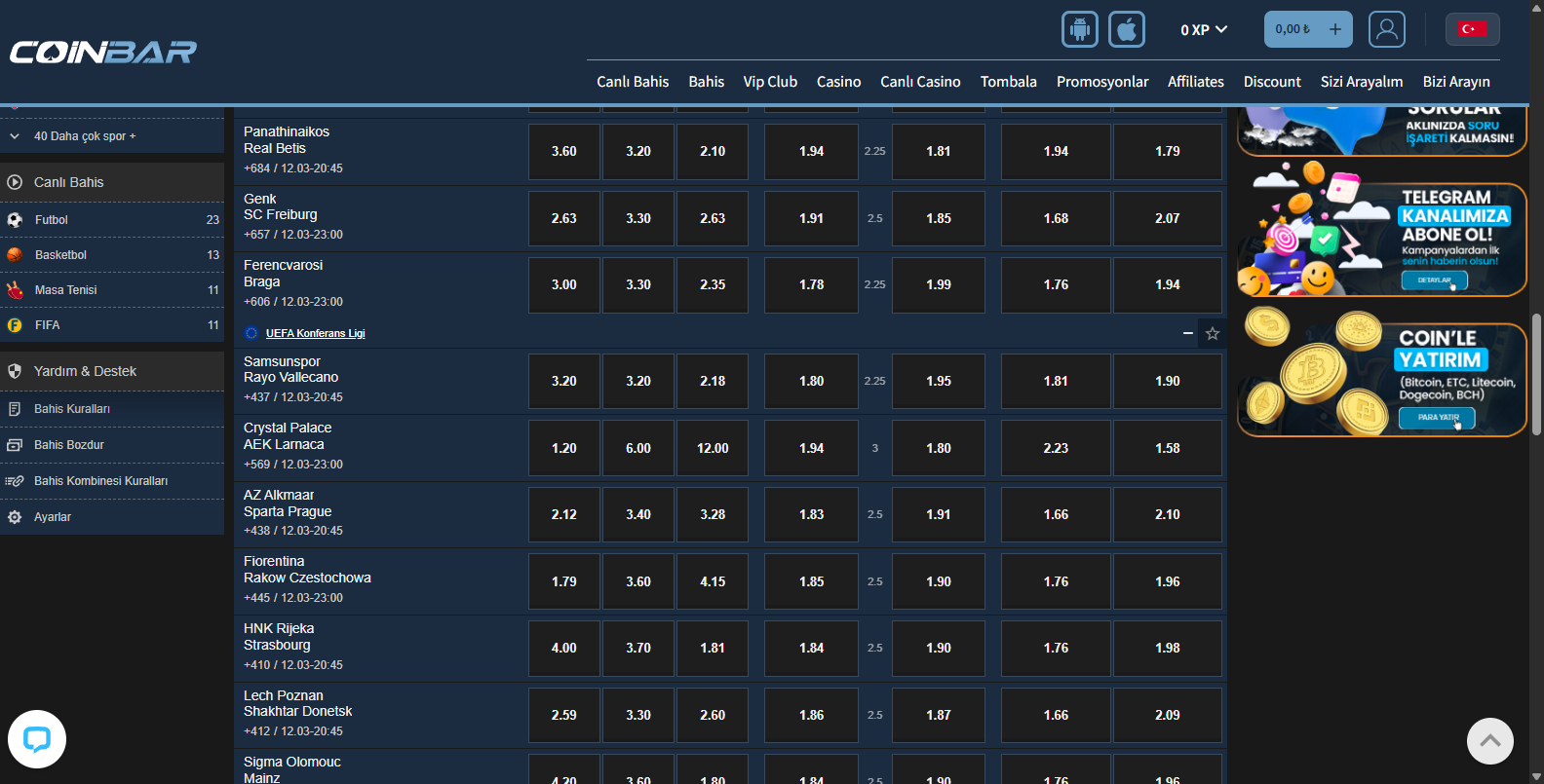 Coinbar Şifre Güncelleme