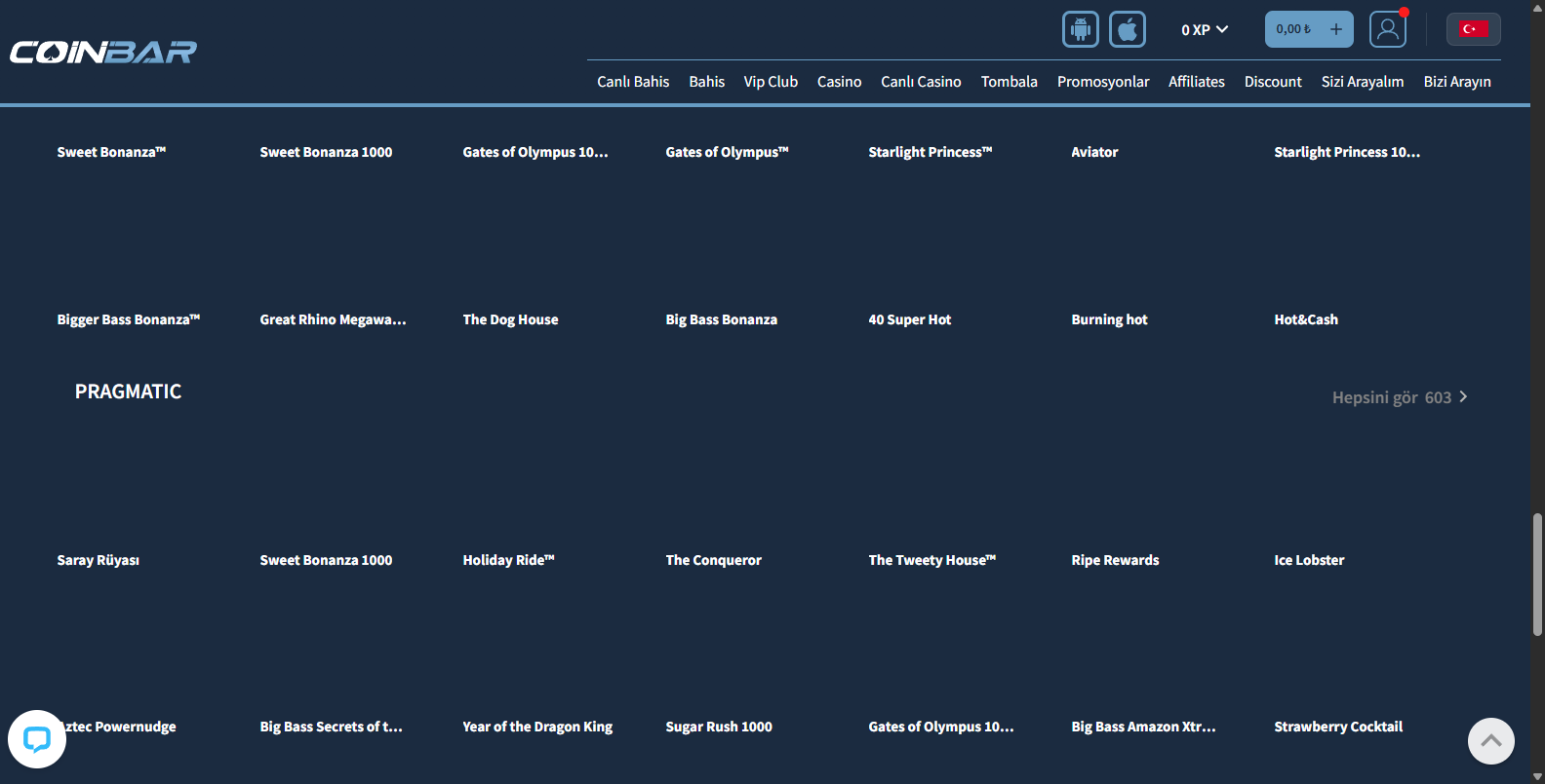 Coinbar Mobil Uygulaması
