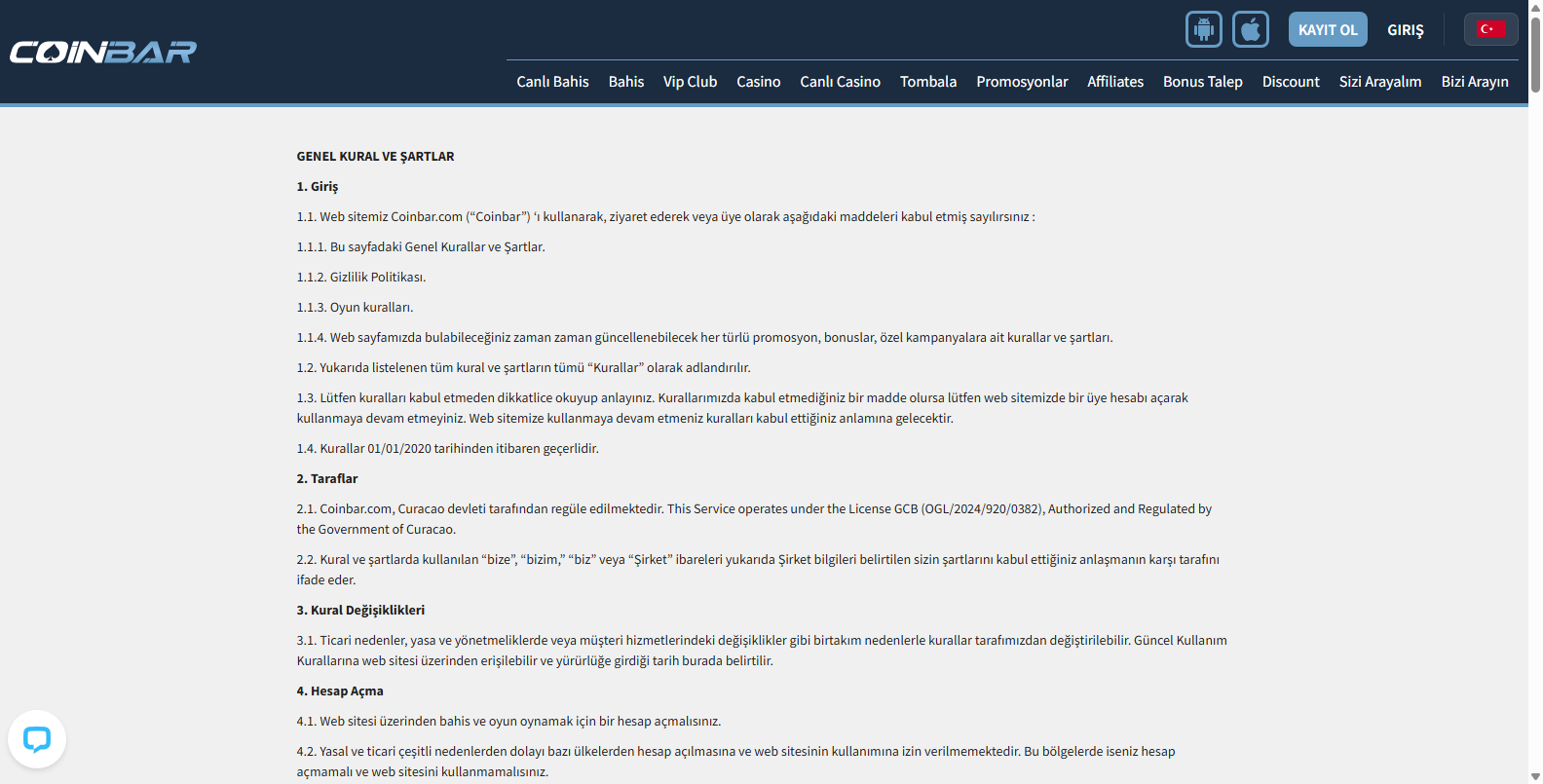 Coinbar Adres Değişikliği